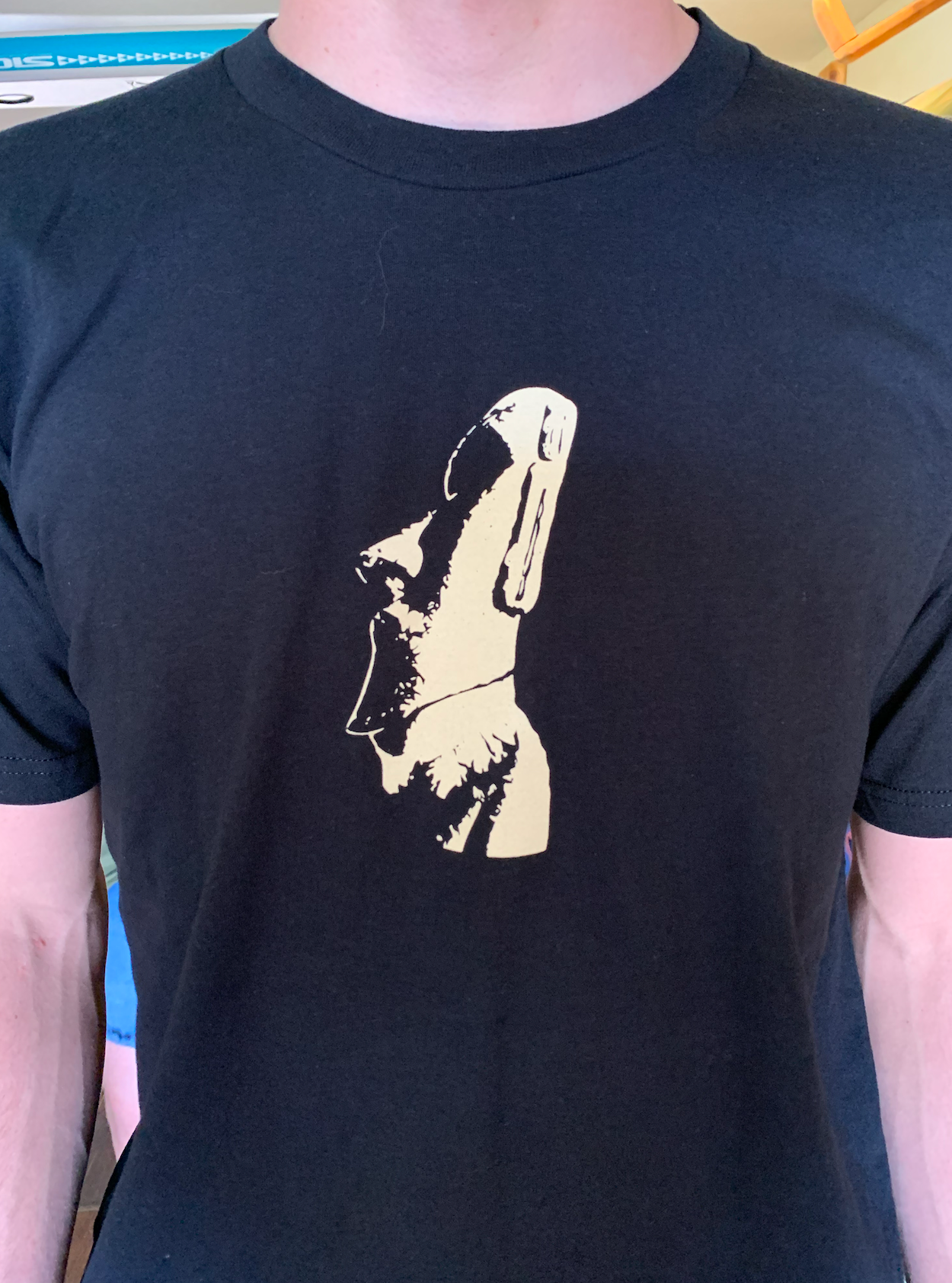 Adrift Moai T-shirt in Black