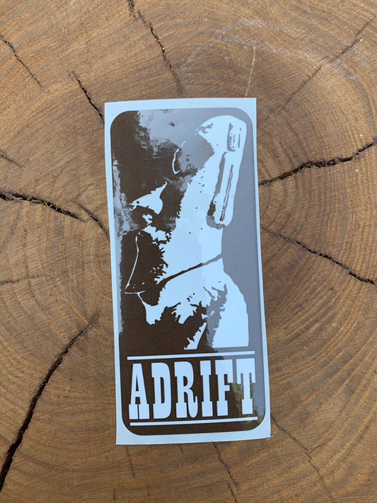 Rectangle Moai Adrift Sticker